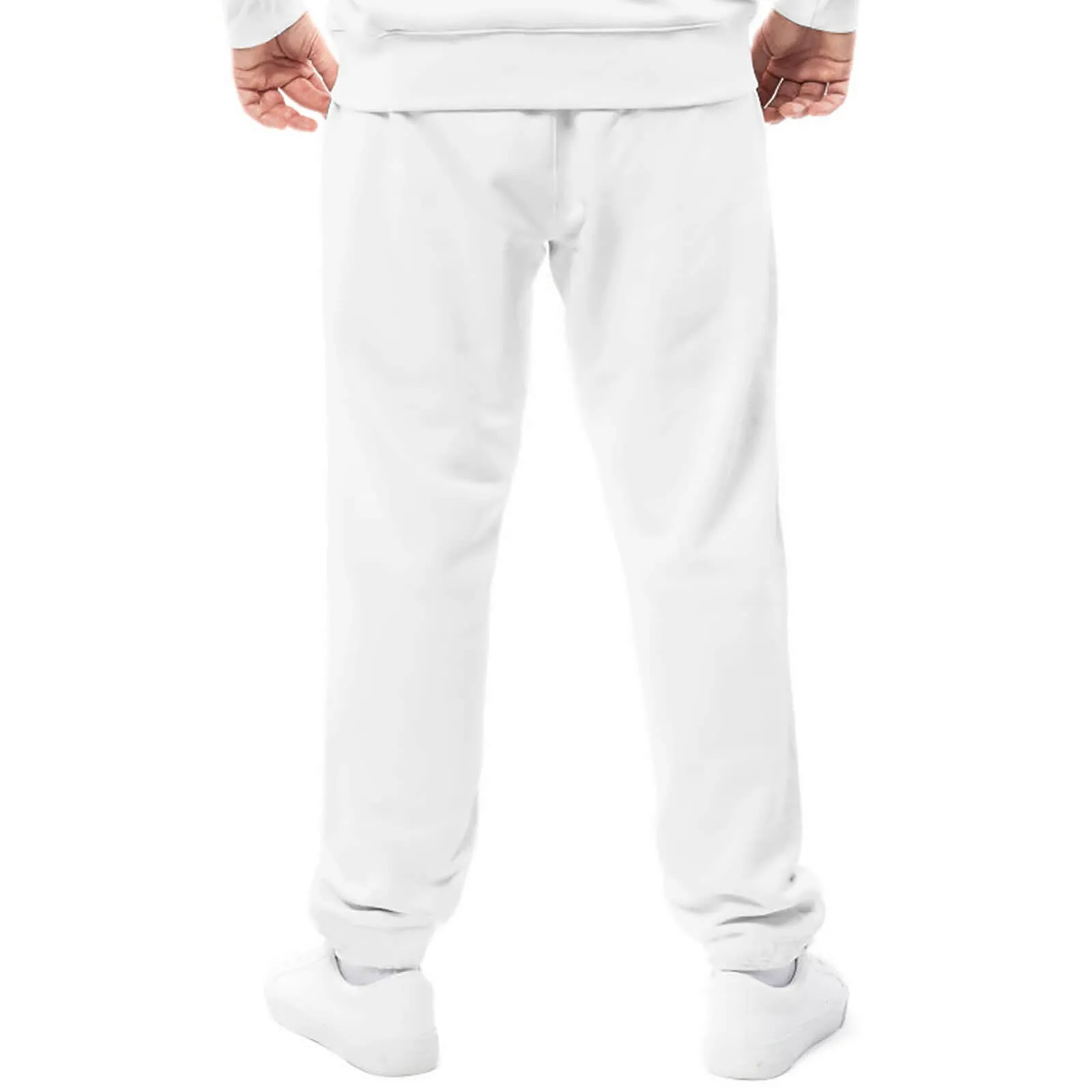 KING 02-01 White Men's Designer Sweatpants