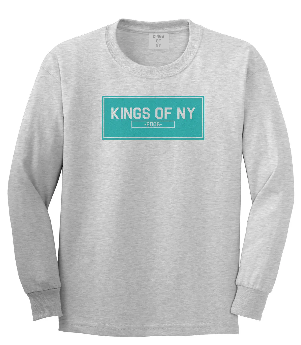 Kings Of NY 2006 FALL15 Blue Logo Long Sleeve T-Shirt