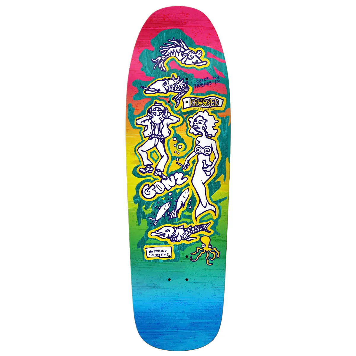 Krooked - Gonz Color My Friends 9.81 Skateboard Deck