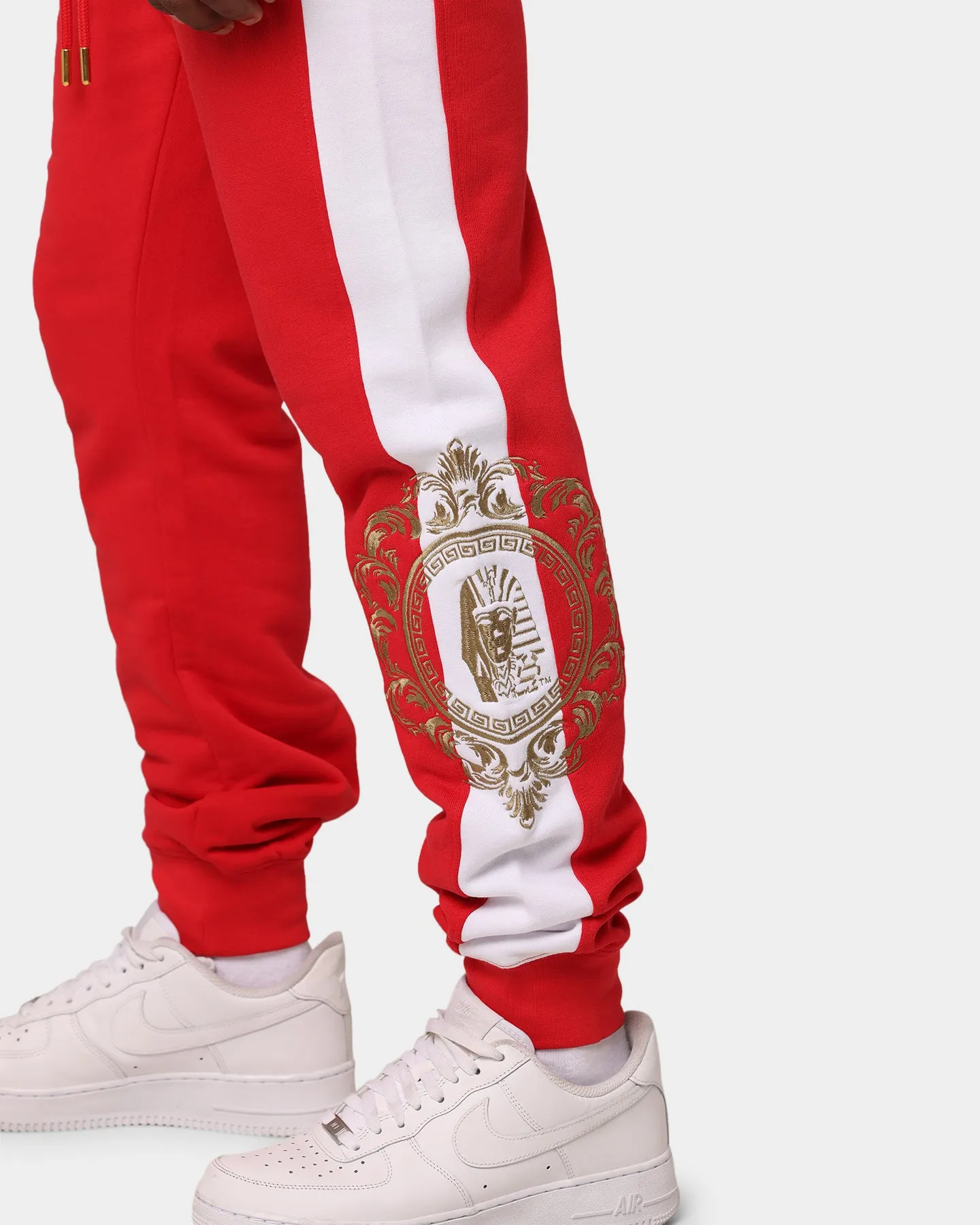 Last Kings Lavish Stripe Sweatpants Red