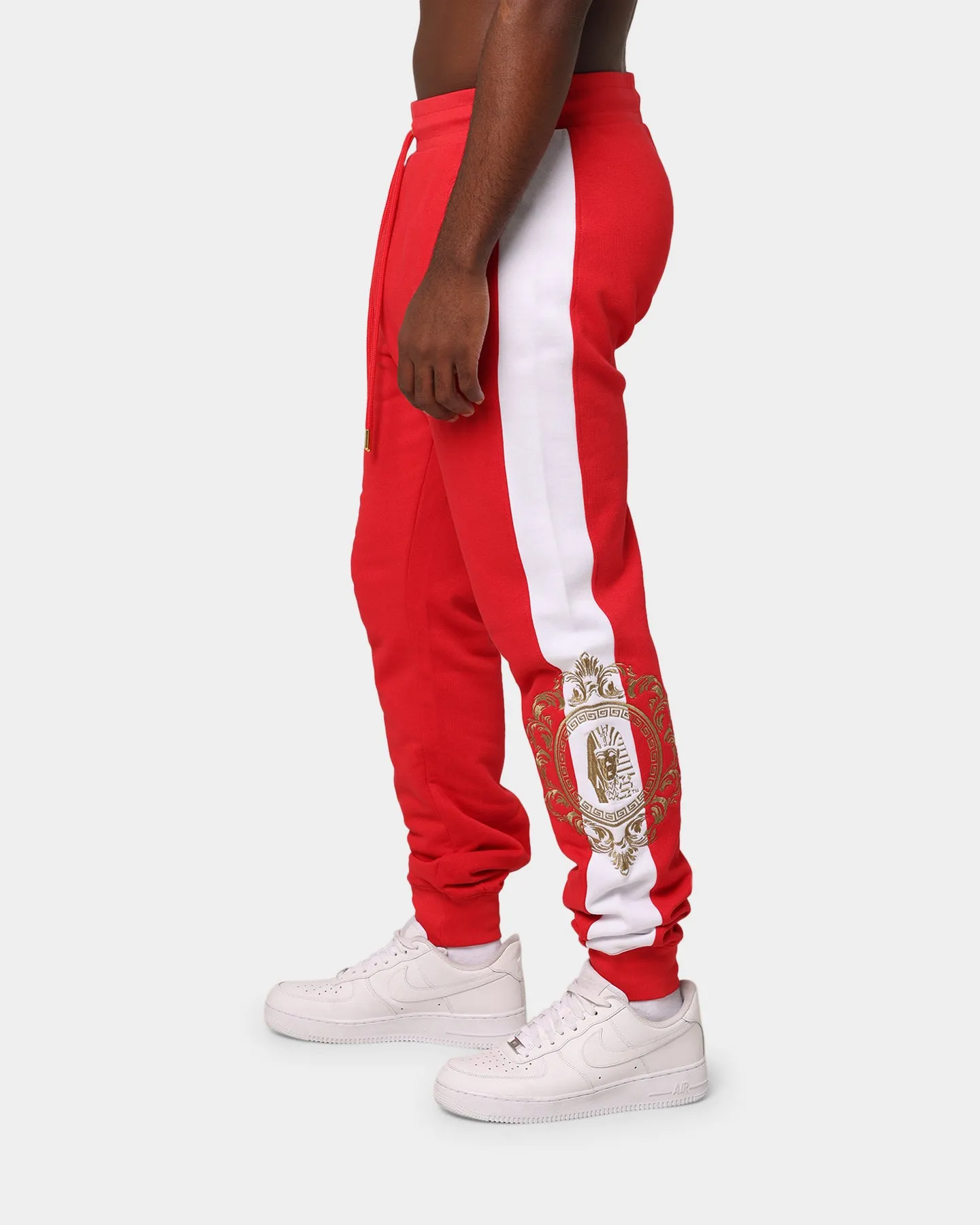 Last Kings Lavish Stripe Sweatpants Red