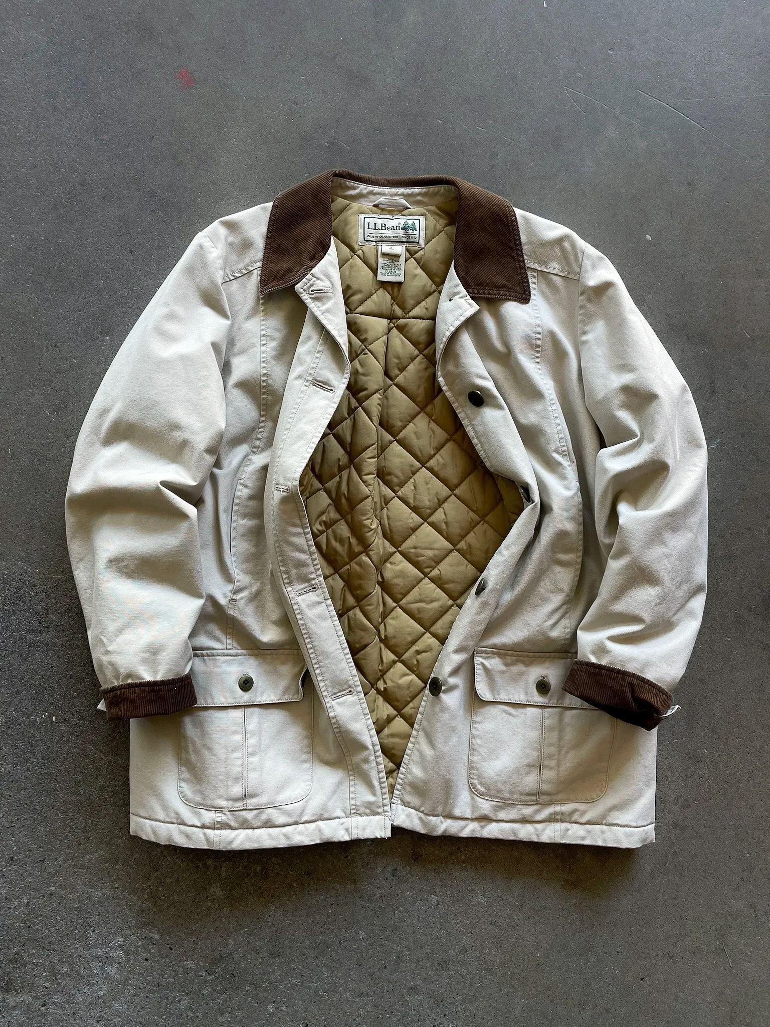 L.L.Bean Quilt Lined Barn Coat—[L]