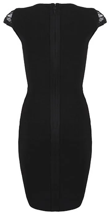 Macrame Lace Detail Bodycon Bandage Dress