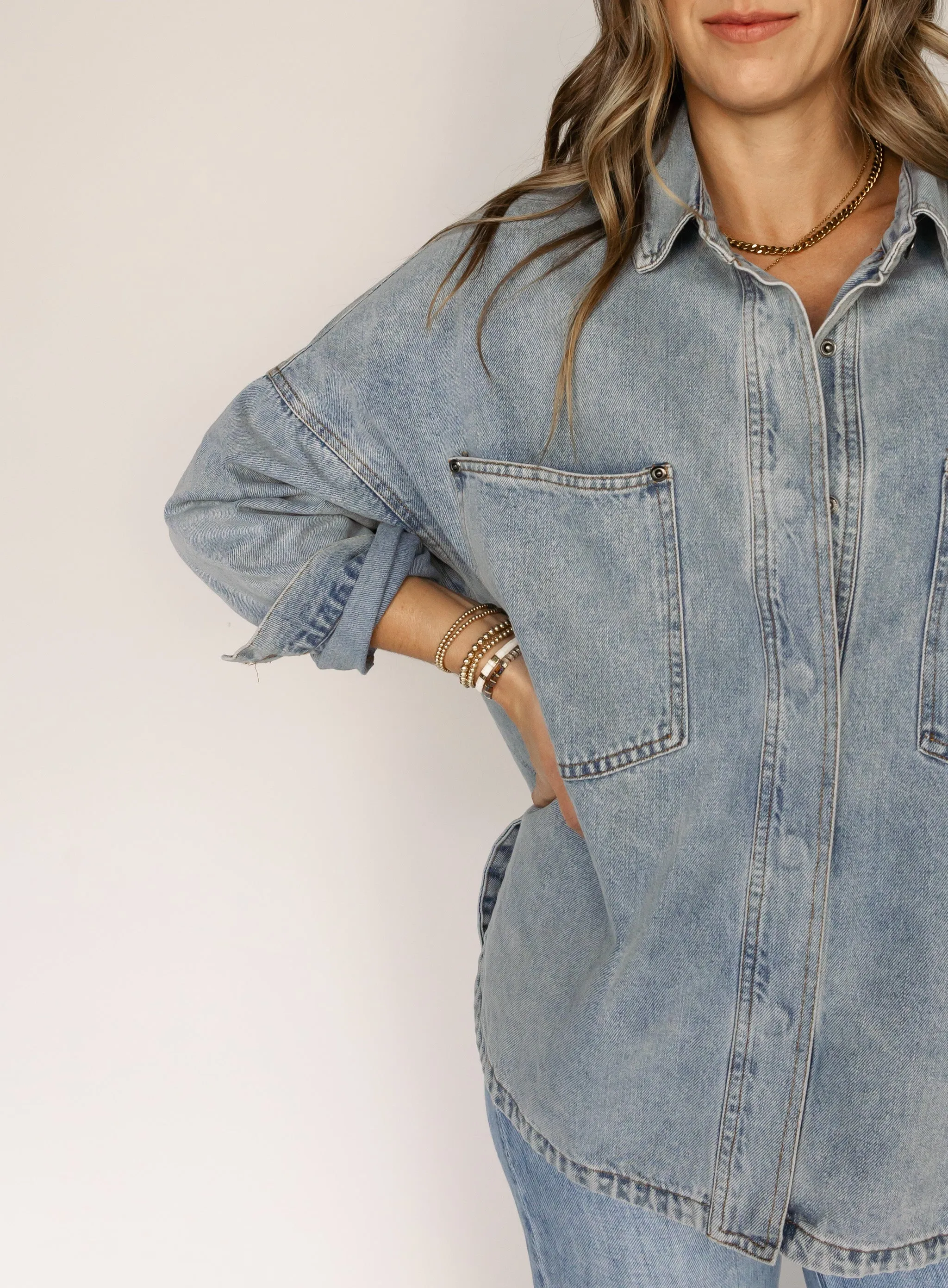 Macy Denim Shacket