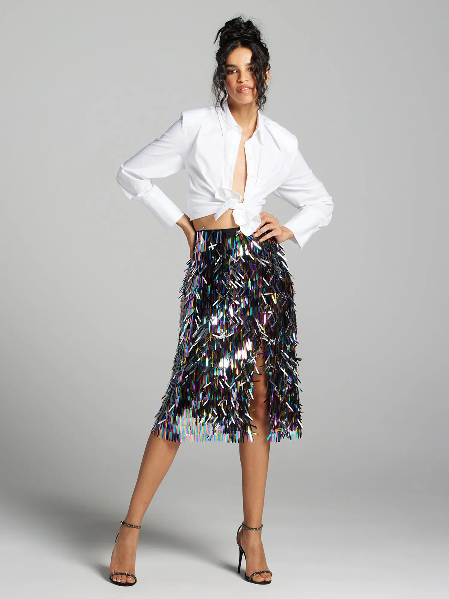 Martina Sequin Midi Skirt