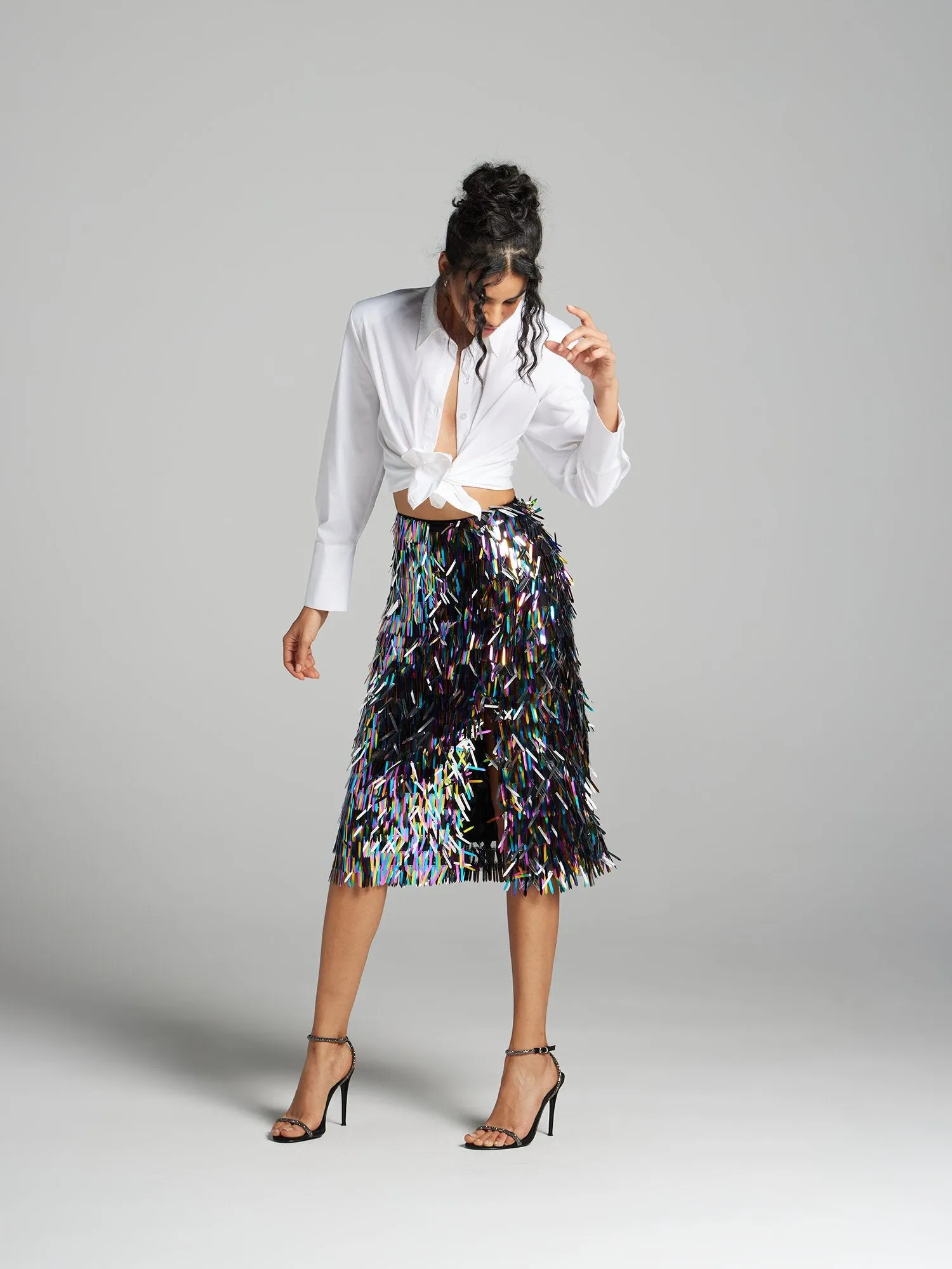 Martina Sequin Midi Skirt