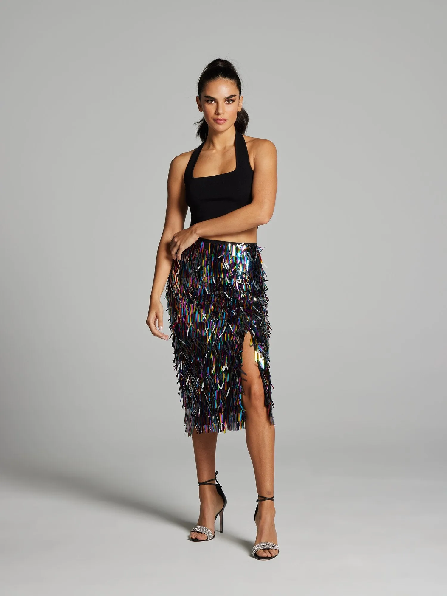 Martina Sequin Midi Skirt