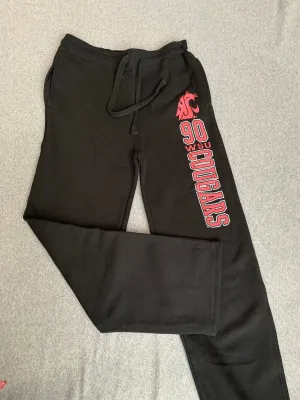 Men's 90 WSU Cougars Black Jogger Sweats