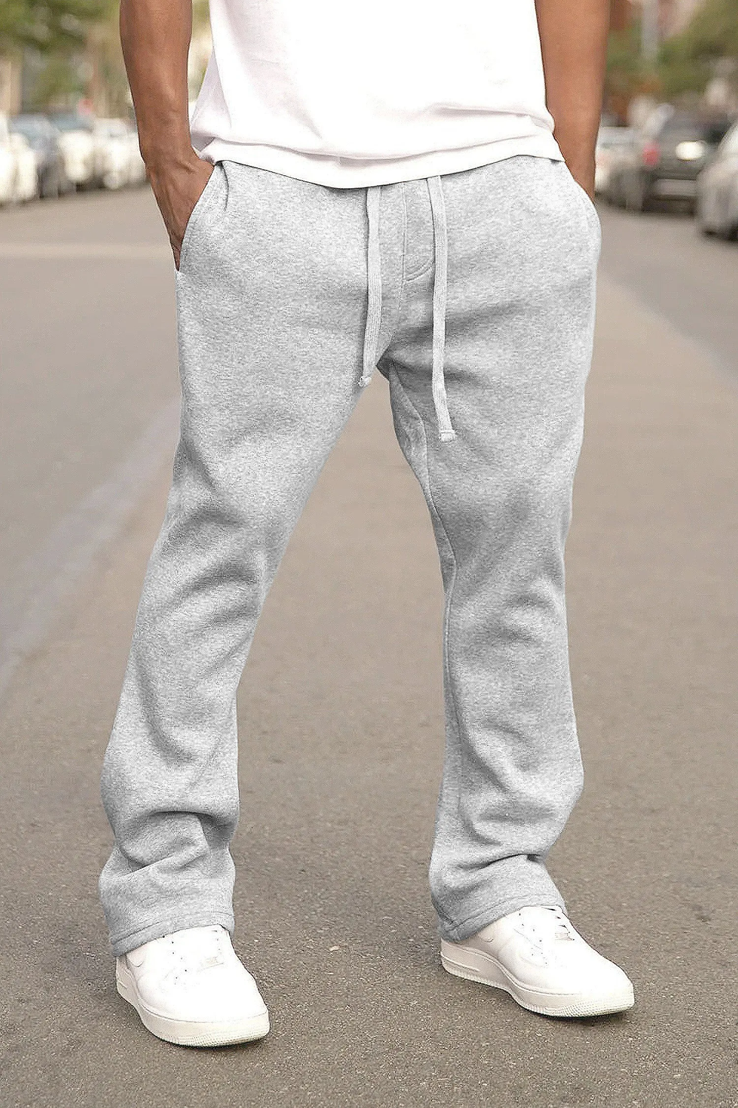 Men's Essential Flared Fleece Sweatpants