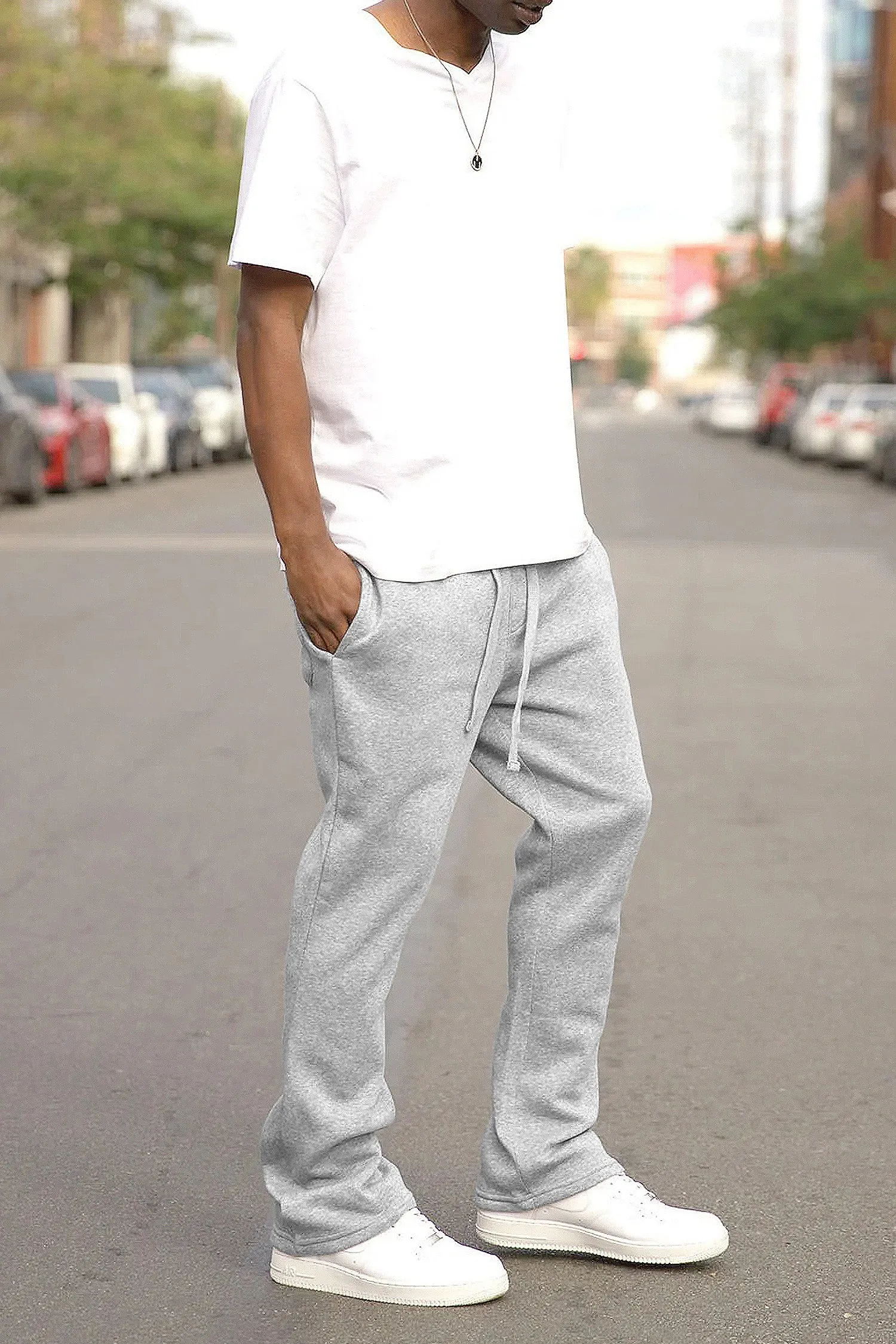 Men's Essential Flared Fleece Sweatpants