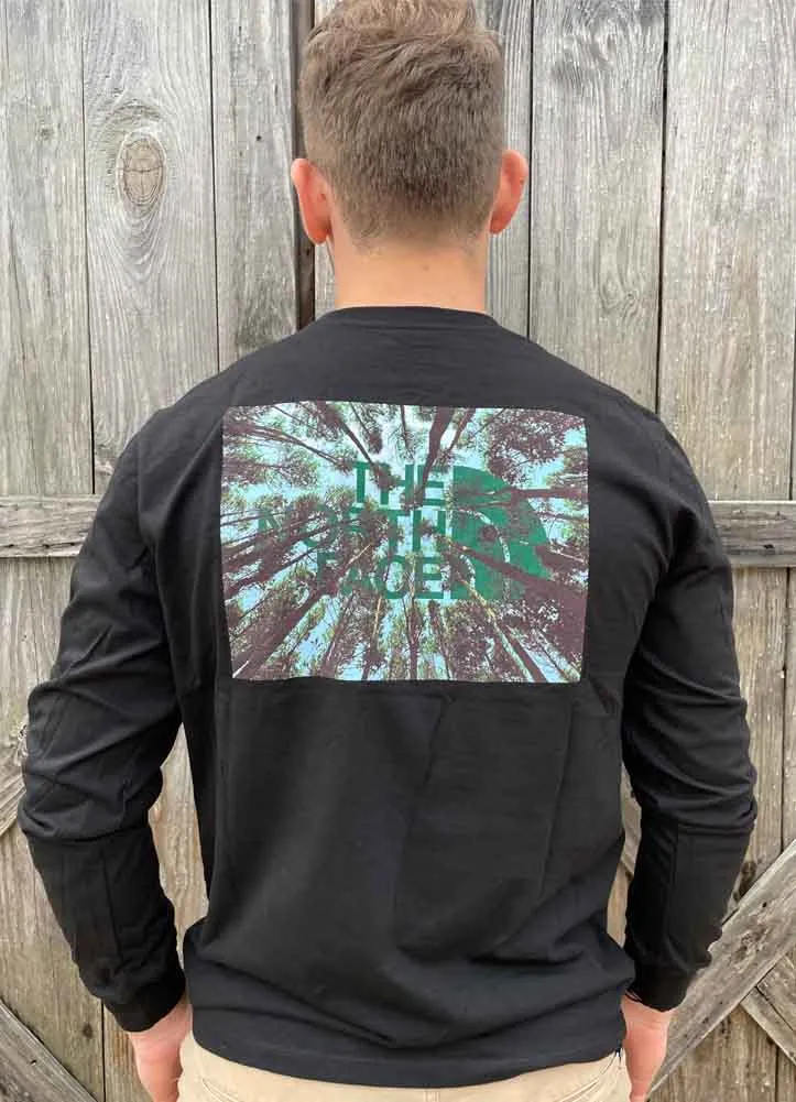 Men's LS Crown Shyness Tee in Black by The North Face