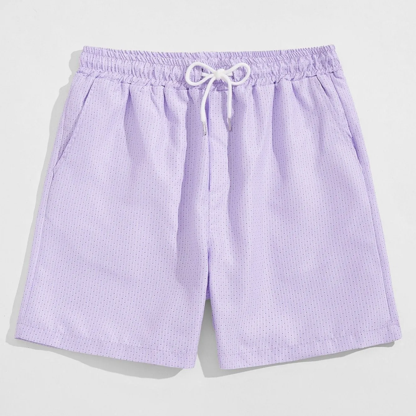 Men's Purple Belt Board Shorts Sweatpants