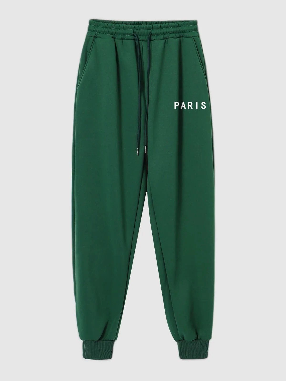 Men's "PARIS" letter print casual sweatpants