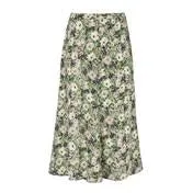 Midi Garden Bloom Button Skirt