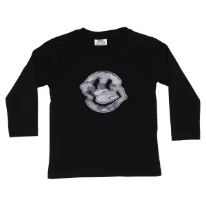 Mish Kids Long Sleeve Shirt - Black Smile Camo