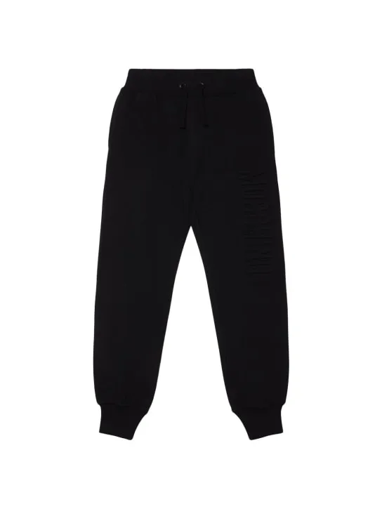 Moschino   Cotton sweatpants w/embroidered logo 