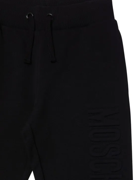 Moschino   Cotton sweatpants w/embroidered logo 