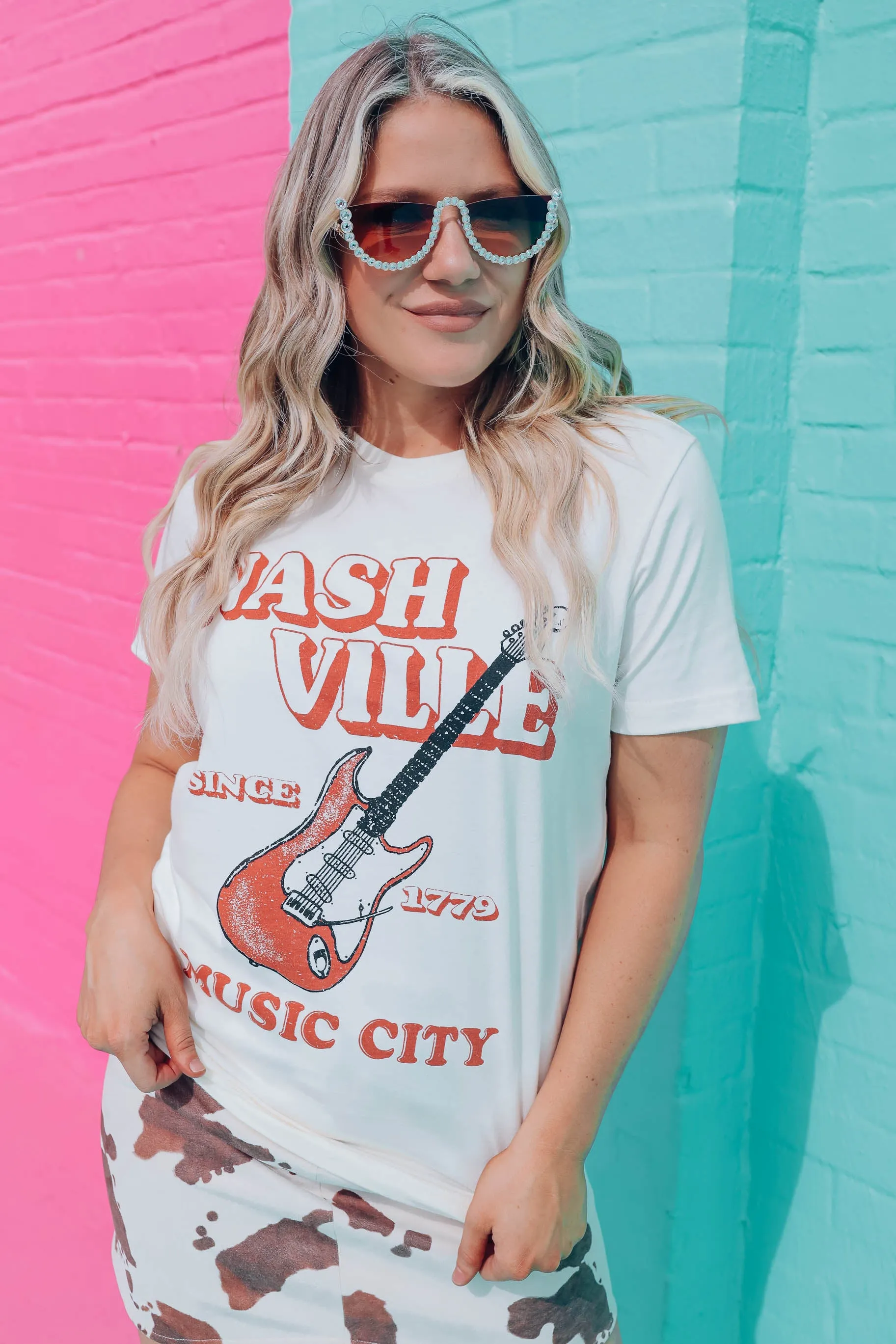 Nashville Music City Graphic Tee