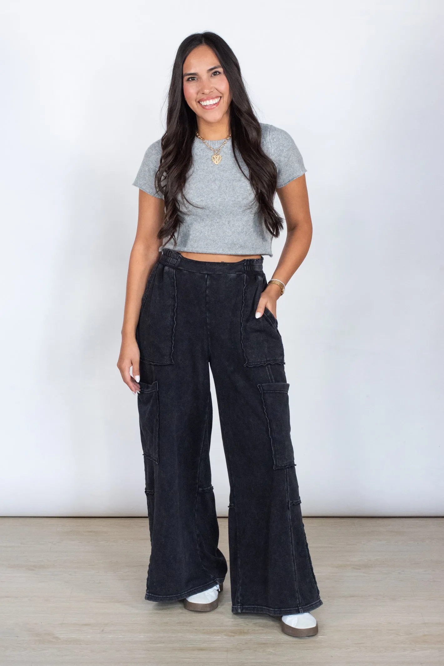 On The Move Oversized Sweatpants- 2 Colors