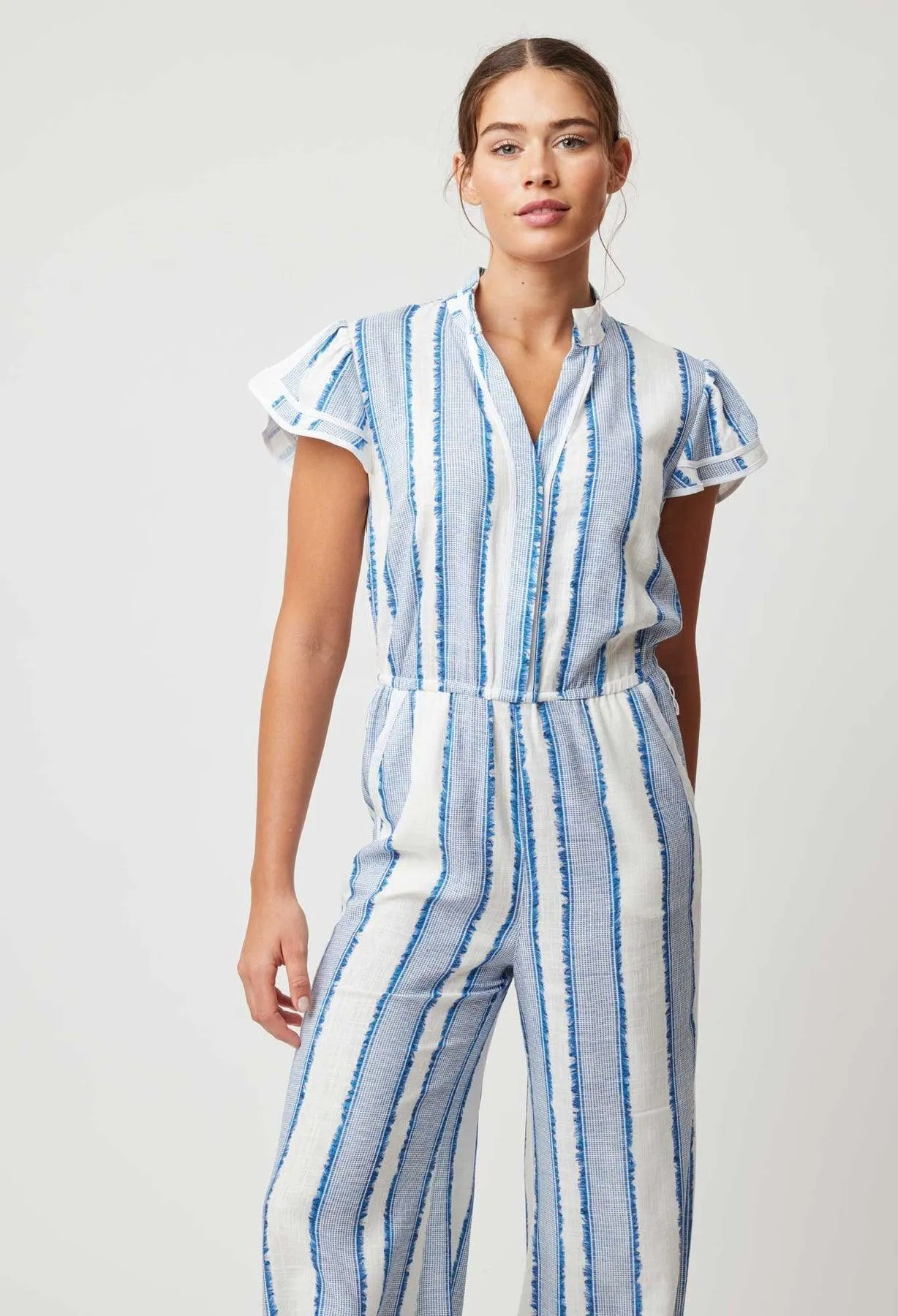 OnceWas Positano Viscose Linen Jumpsuit