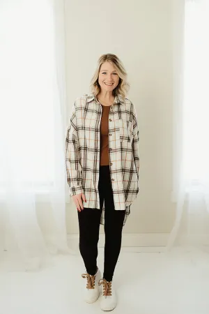 Oversized Pattern Plaid