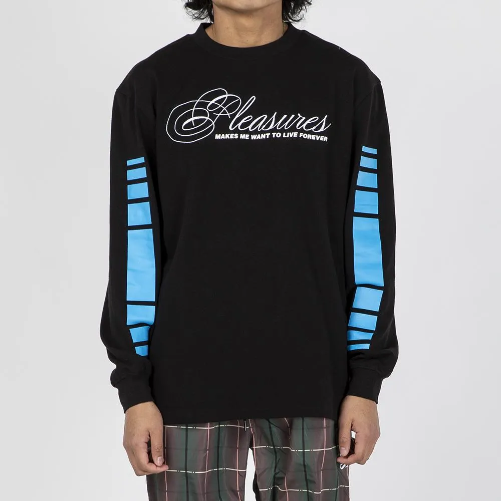 Pleasures Live Forever Premium Long Sleeve T-Shirt / Black