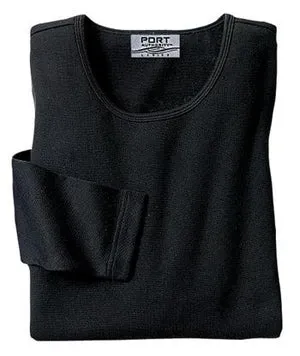 Port Authority - Ladies Long Sleeve Scoop Neck T-Shirt.  L340C