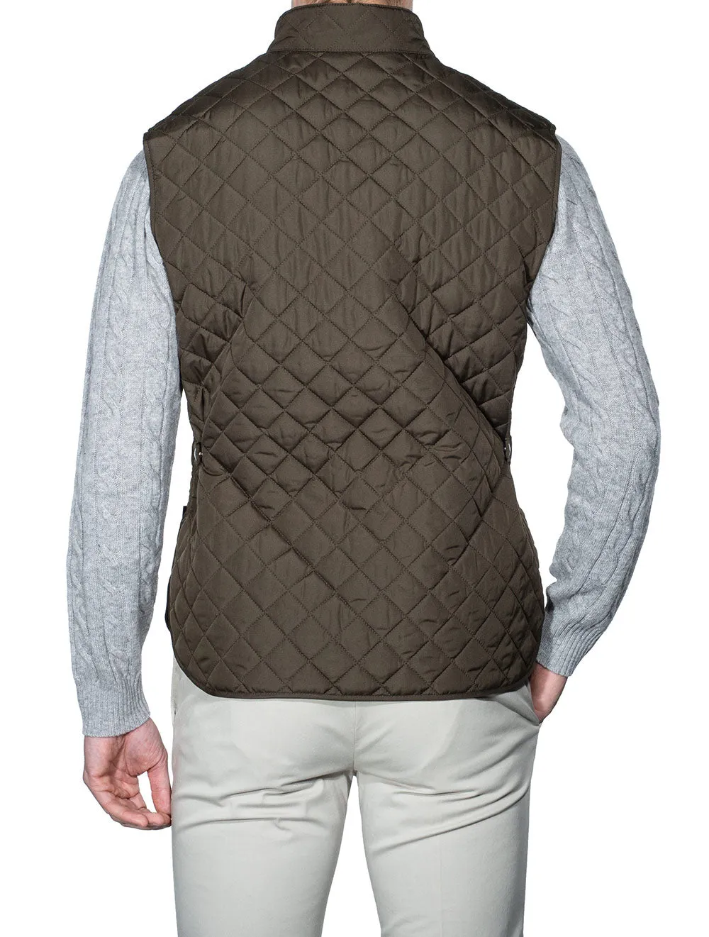 Quilted Gilet Olive