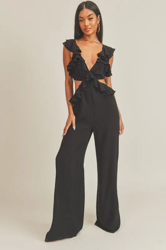 "Alfani" Ruffle Jumpsuit