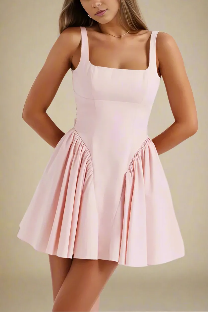 Rian Bodycon Mini Dress - Dusty Pink