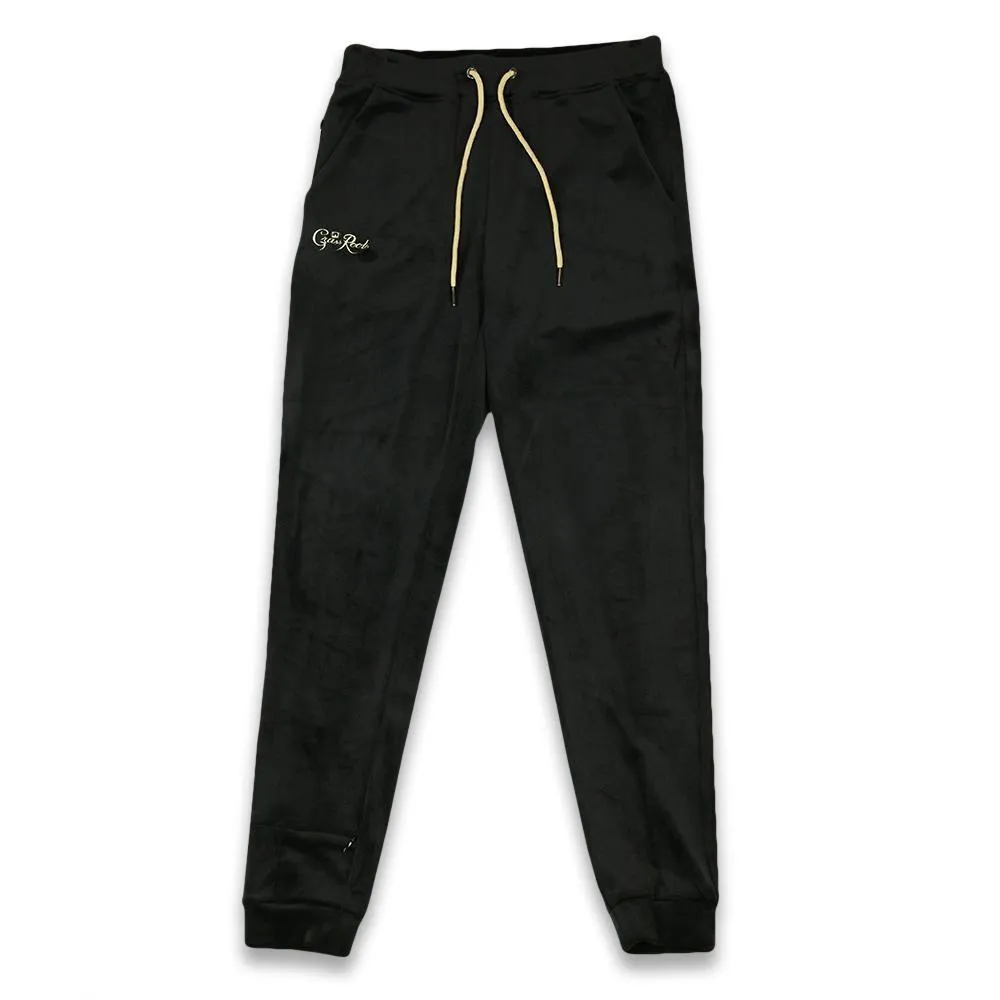 Royal Roots Velour Womens Black Sweatpants