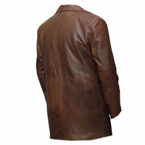 RW Authentic SheepSkin Batman V Superman Dawn of Justice Knightmare Leather Trench Coat