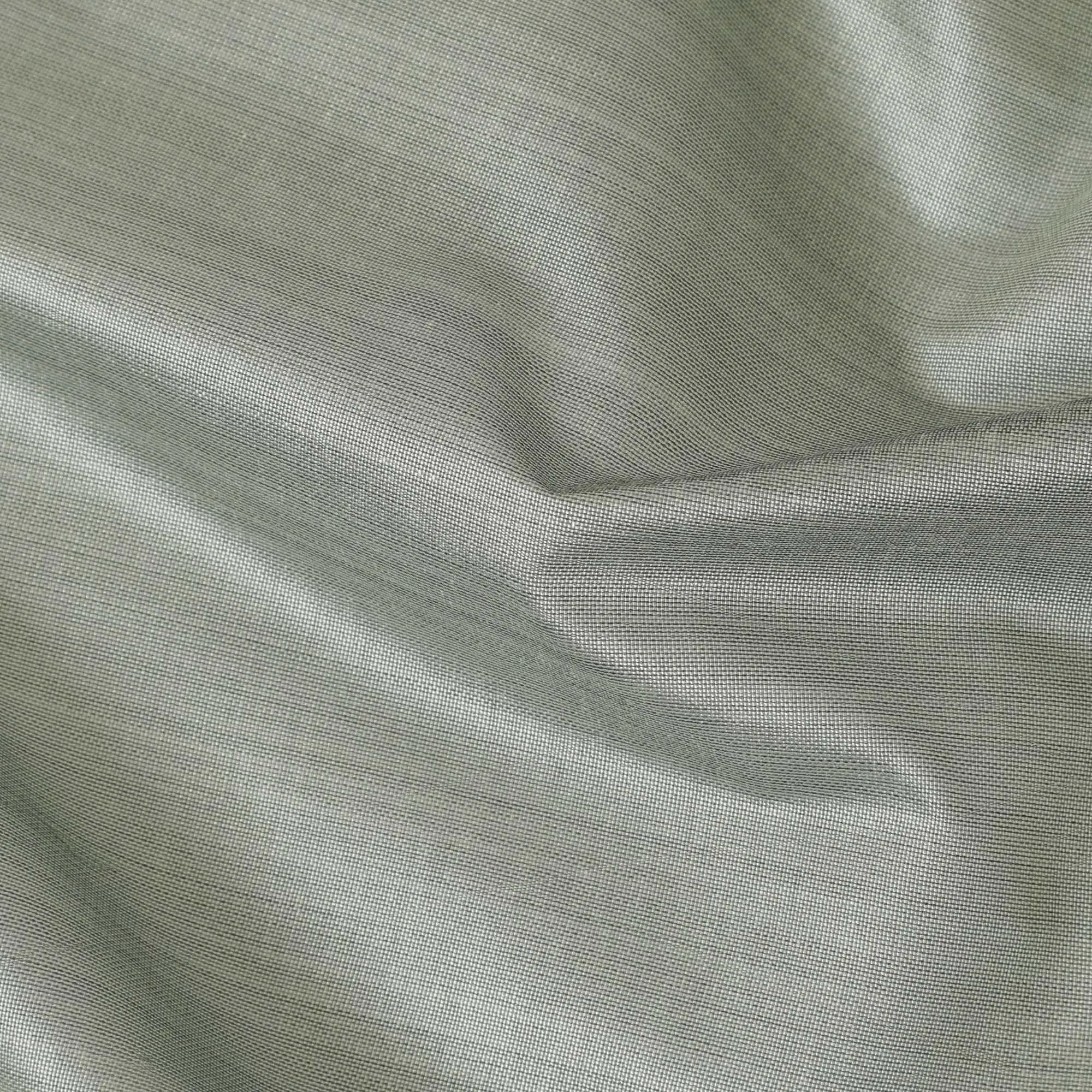 Sage green Plain synthetic brocade fabric-D14143