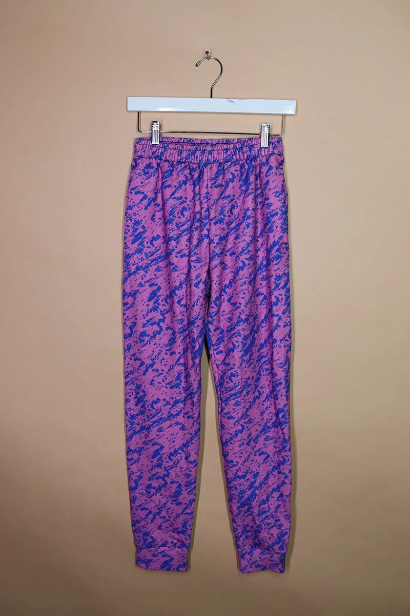 Sample#02254- Purple Static Sweatpants-S