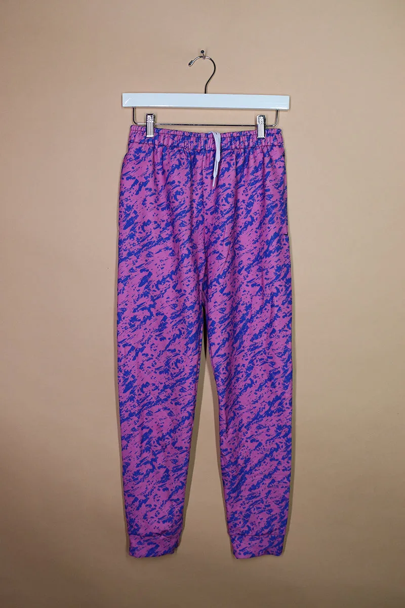 Sample#02260- Purple Static Sweatpants-S