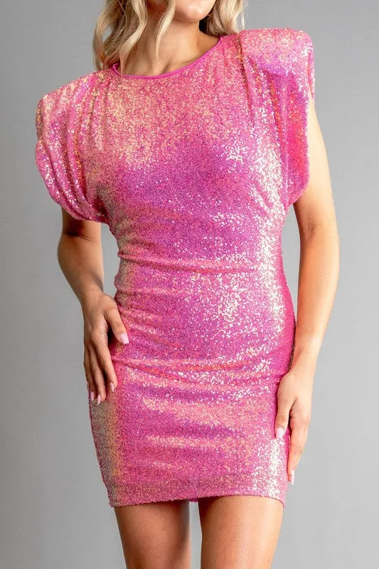 Sequin Stretch Bodycon Dress