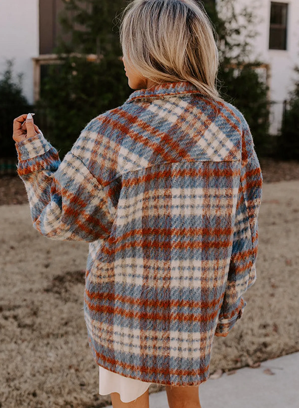 Sonya Plaid Collar Shacket