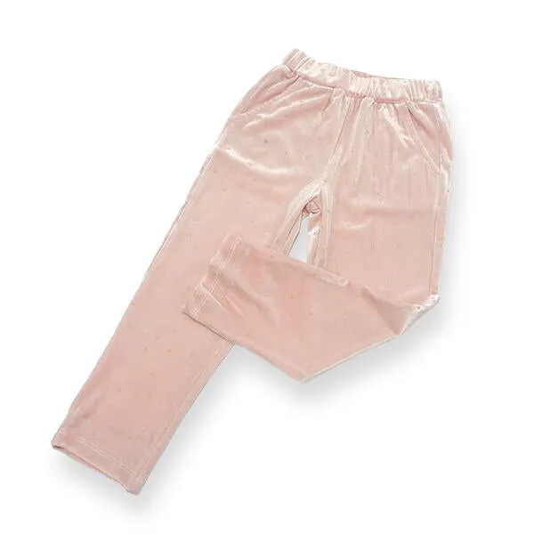 Sparkle Velvet Pink Pants