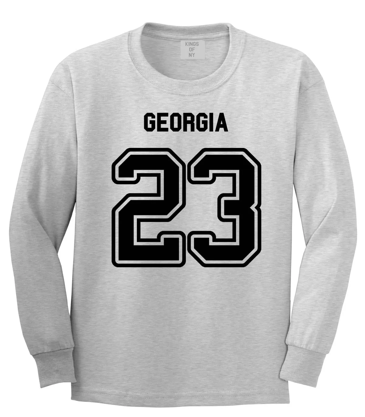 Sport Style Georgia 23 Team State Jersey Long Sleeve T-Shirt