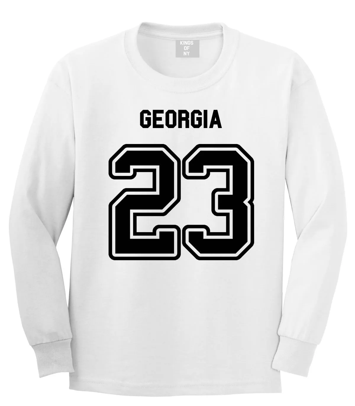 Sport Style Georgia 23 Team State Jersey Long Sleeve T-Shirt