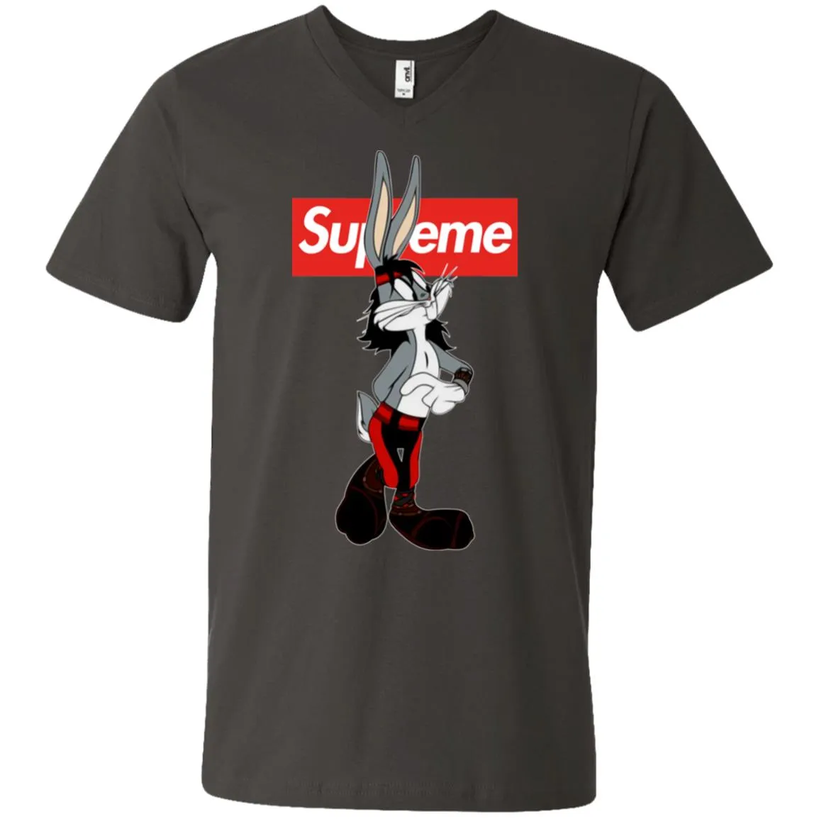 Supreme Rabbit T-shirt Men V-Neck T-Shirt