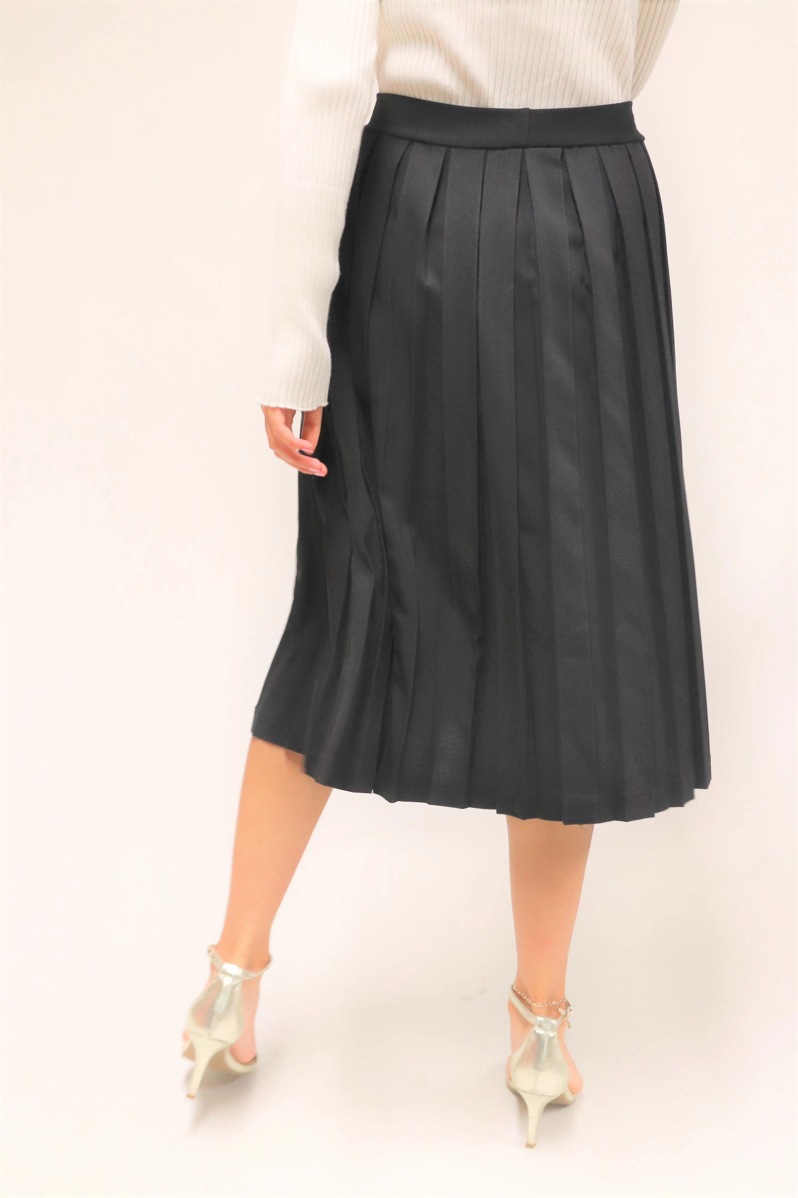 Tal Mid Length Box Pleated Skirt