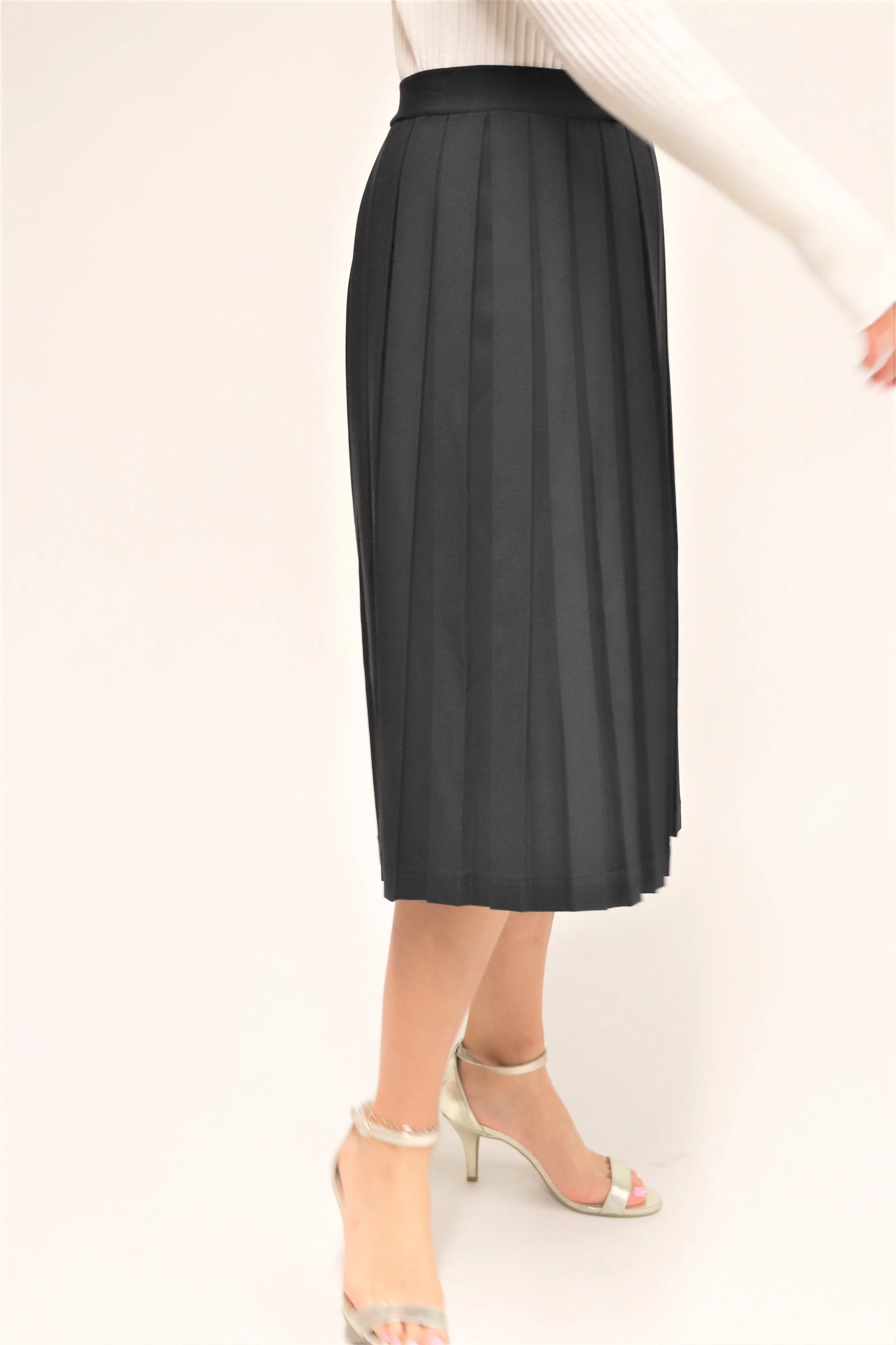 Tal Mid Length Box Pleated Skirt