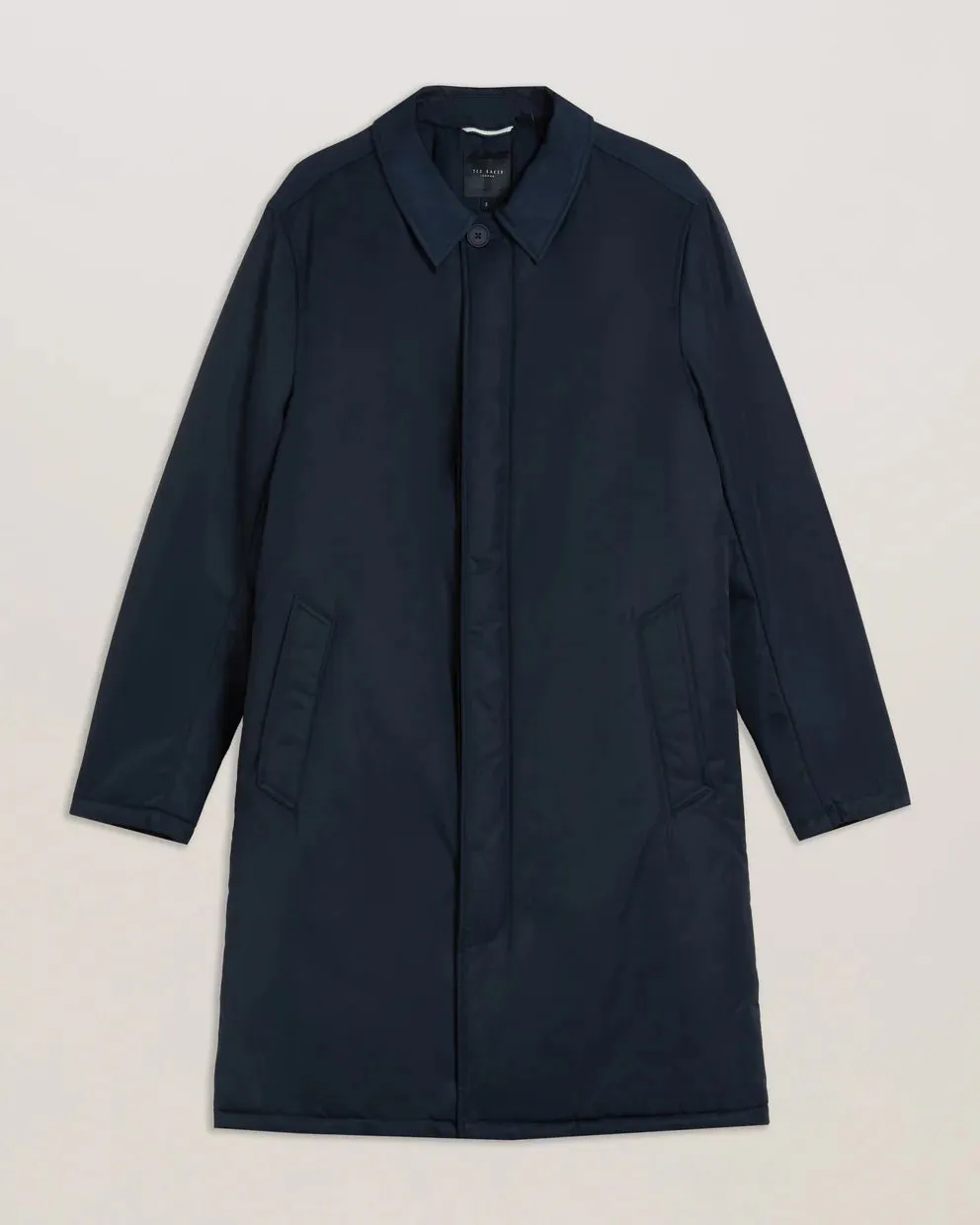 Ted Baker Marx Nylon Sateen Wadded Car Coat | Navy