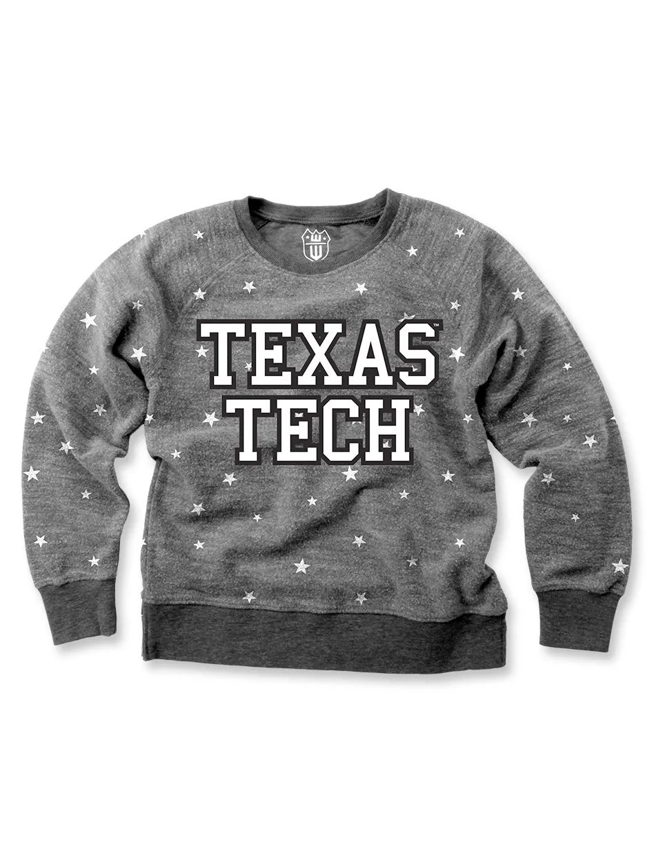 Texas Tech "Twinkle Star" KIDS Fleece Pullover