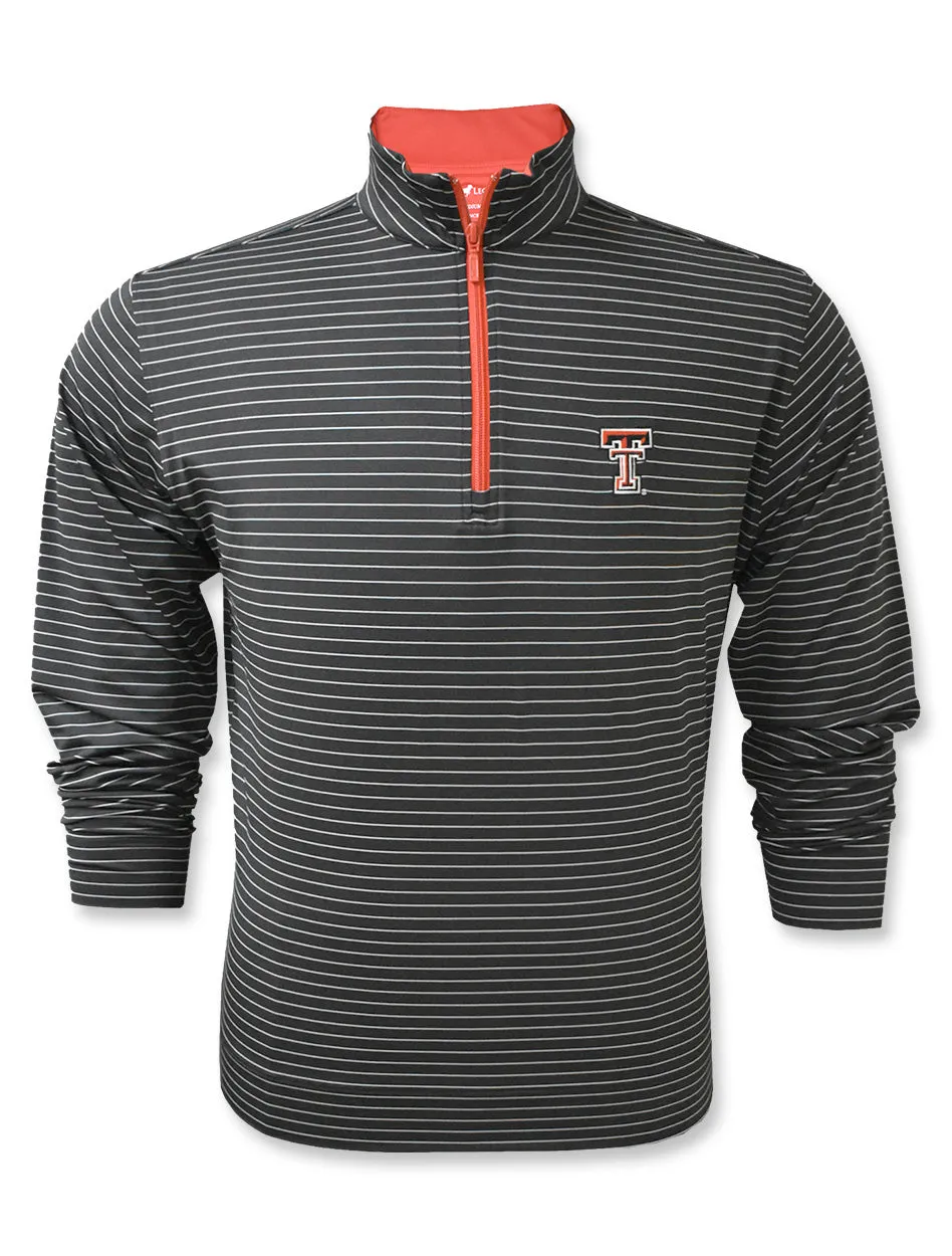 Texas Tech Varsity Tailgate "3/8" Stripe" MEN'S 1/4 Zip Pullover