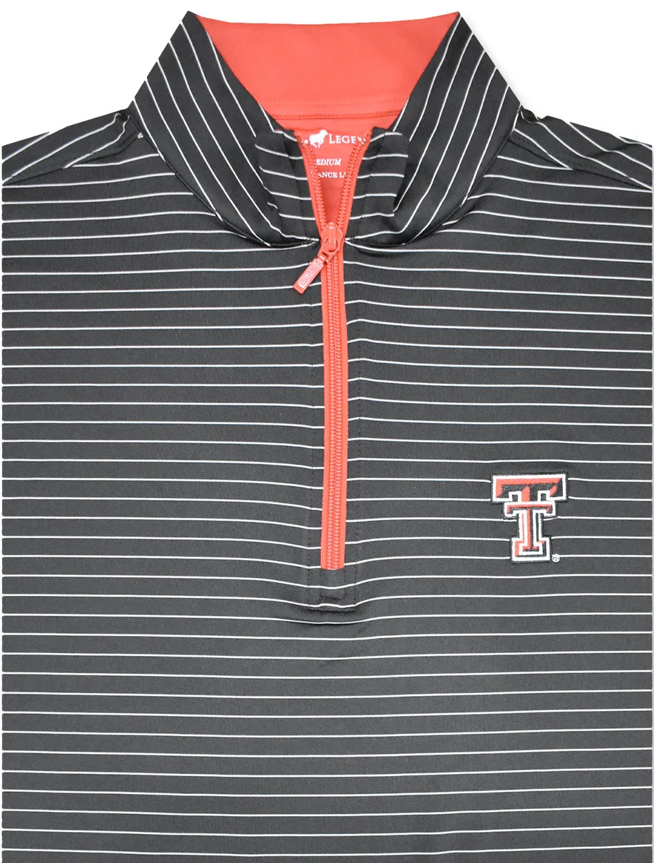 Texas Tech Varsity Tailgate "3/8" Stripe" MEN'S 1/4 Zip Pullover