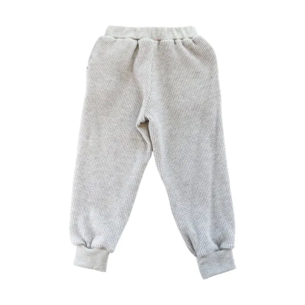 Textured Teddy Loungewear Set - Grey