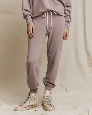 The Cropped Sweatpant. Solid -- Quartz