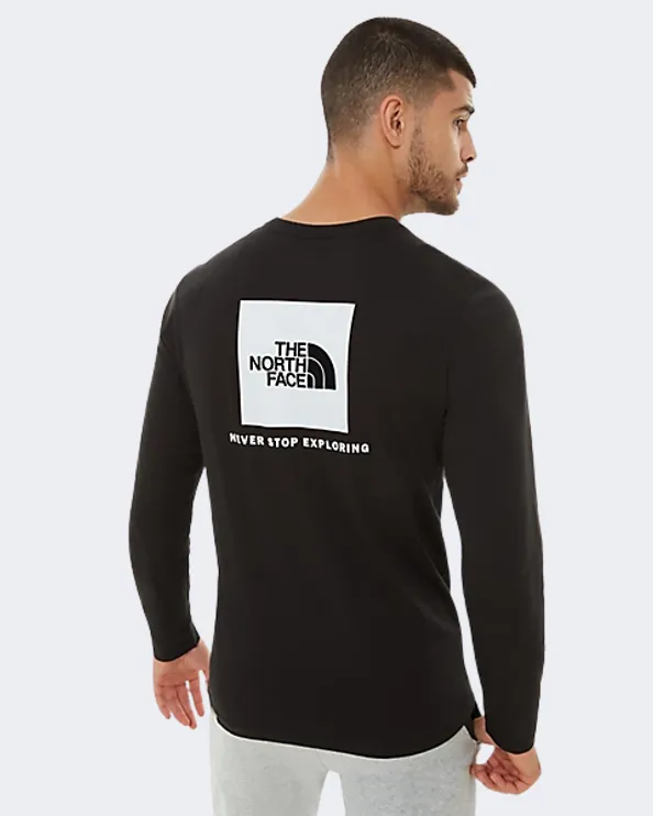 The North Face Redbox Long-Sleeve Men Lifestyle Long Sleeve Black Nf0A493Ljk31